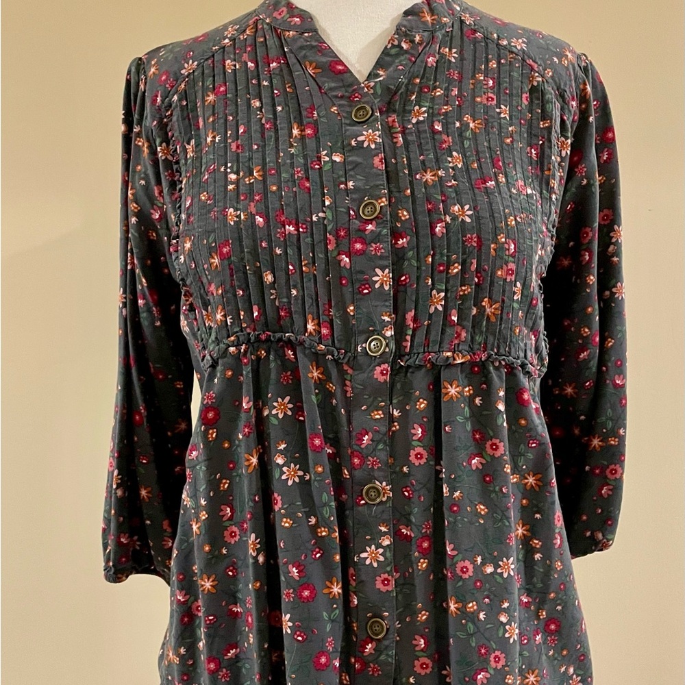 MATILDA JANE Classic and Elegant Floral Blouse Women Size Medium EUC